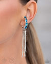 Feminine Fascination - Blue Earrings - Paparazzi Accessories