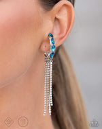 Feminine Fascination - Blue Earrings - Paparazzi Accessories