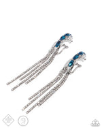 five-dollar-jewelry-feminine-fascination-blue-post earrings-paparazzi-accessories