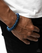 Dynamic Discs - Blue Men’s Bracelet - Paparazzi Accessories