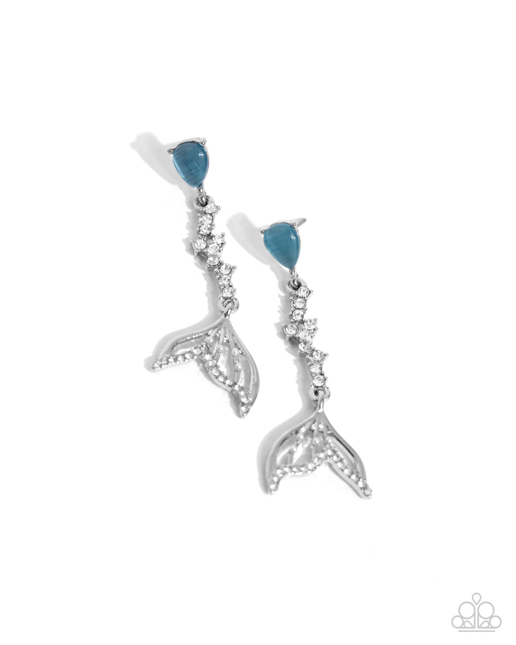 five-dollar-jewelry-mermaid-motivation-blue-post earrings-paparazzi-accessories