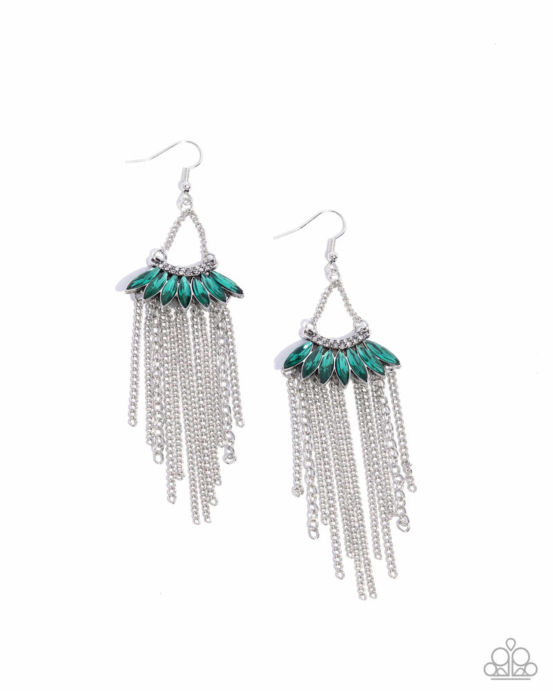 five-dollar-jewelry-fringe-feature-green-earrings-paparazzi-accessories