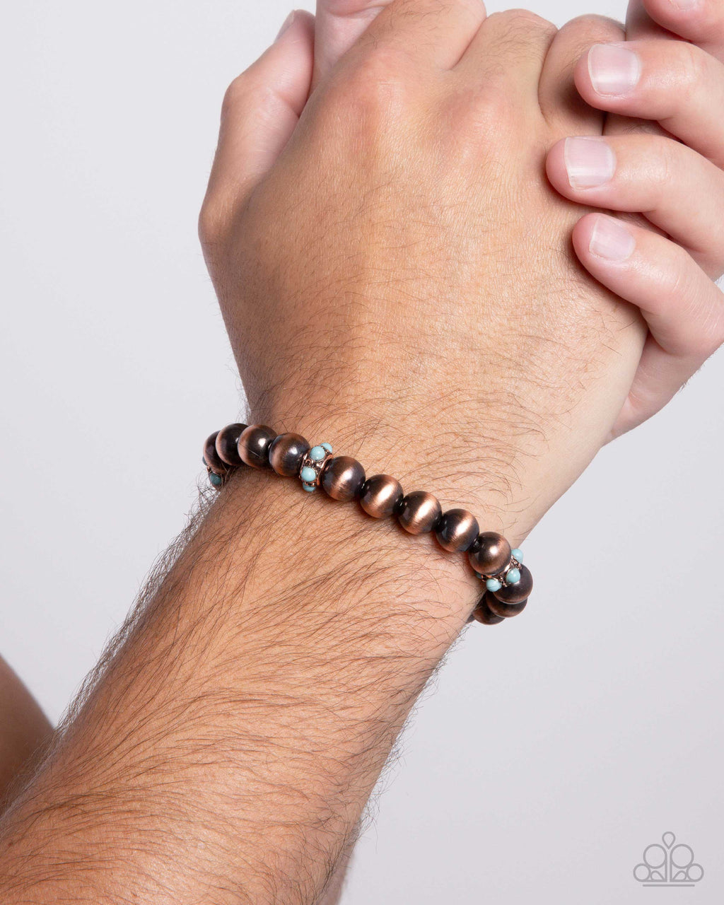 Stony Spotlight - Copper Men’s Bracelet - Paparazzi Accessories
