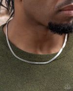 Chained Character - Silver Men’s/Unisex Necklace - Paparazzi Accessories