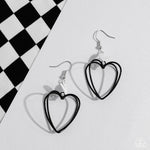 Acceptable Affection - Black Earrings - Paparazzi Accessories