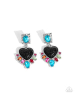 five-dollar-jewelry-bohemian-bling-black-post earrings-paparazzi-accessories