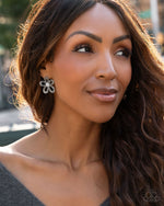 Blooming Belle - Black Post Earrings - Paparazzi Accessories