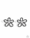five-dollar-jewelry-blooming-belle-black-post earrings-paparazzi-accessories