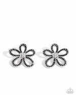 five-dollar-jewelry-blooming-belle-black-post earrings-paparazzi-accessories