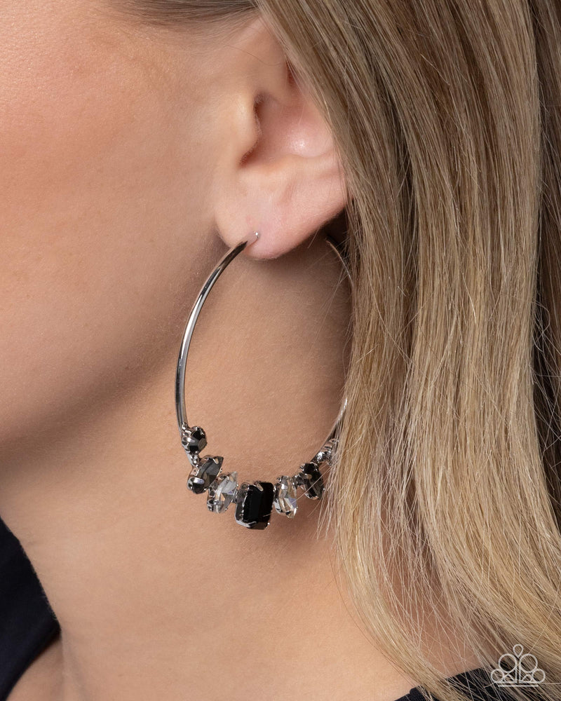 Modular Musings - Black Earrings - Paparazzi Accessories
