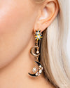 Stellar Serendipity - Gold Post Earrings - Paparazzi Accessories