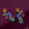Aerial Award - Multi Post Earrings - Paparazzi Accessories