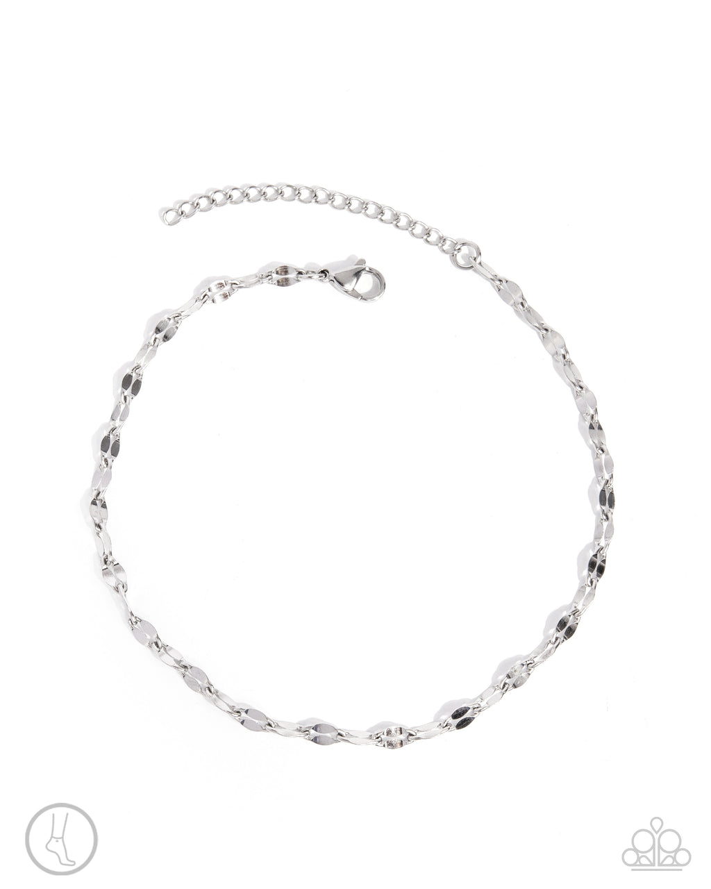 five-dollar-jewelry-relaxed-radiance-silver-anklet-paparazzi-accessories