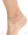 Relaxed Radiance - Silver Anklet - Paparazzi Accessories