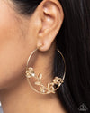 Blooming Benefit - Gold Earrings - Paparazzi Accessories
