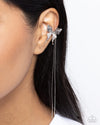 Take Flight - Silver Post Earrings - Paparazzi Accessories