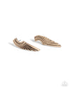 five-dollar-jewelry-angelic-altitude-gold-post earrings-paparazzi-accessories