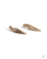 five-dollar-jewelry-angelic-altitude-gold-post earrings-paparazzi-accessories