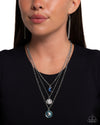 Celestial Caliber - Blue Necklace - Paparazzi Accessories