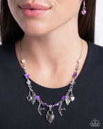 Flight of the Sparrow - Purple Necklace - Paparazzi Accessories