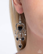 Compassionate Chandelier - Black Earrings - Paparazzi Accessories