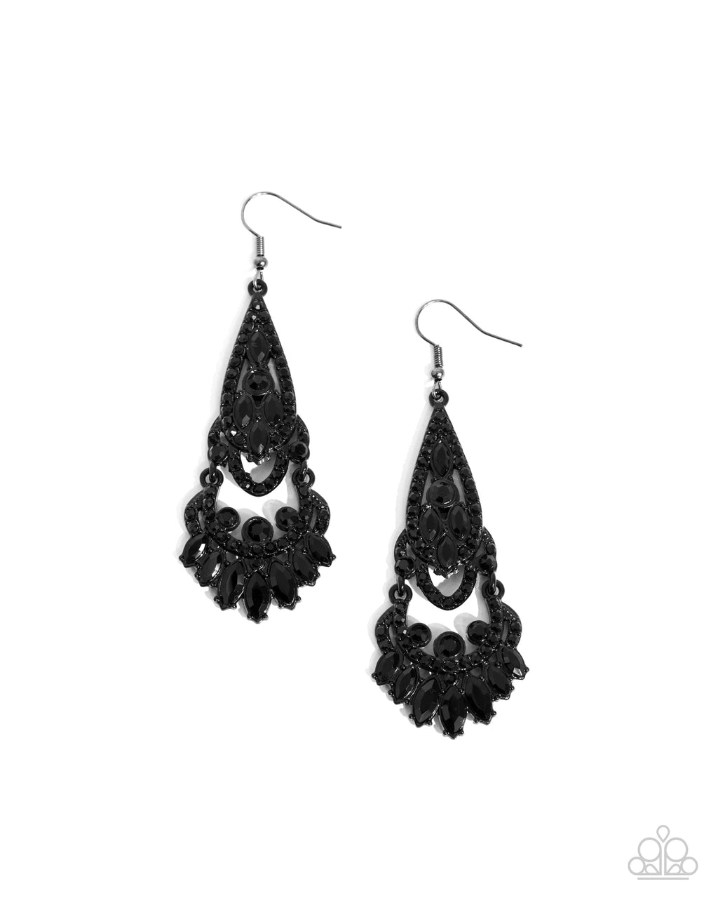 five-dollar-jewelry-opera-stage-black-earrings-paparazzi-accessories