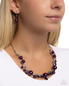 Settled Shimmer - Purple Necklace - Paparazzi Accessories