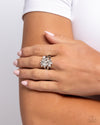 Roundabout Refinement - White Ring - Paparazzi Accessories
