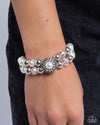 Retrograde Review - White Bracelet - Paparazzi Accessories
