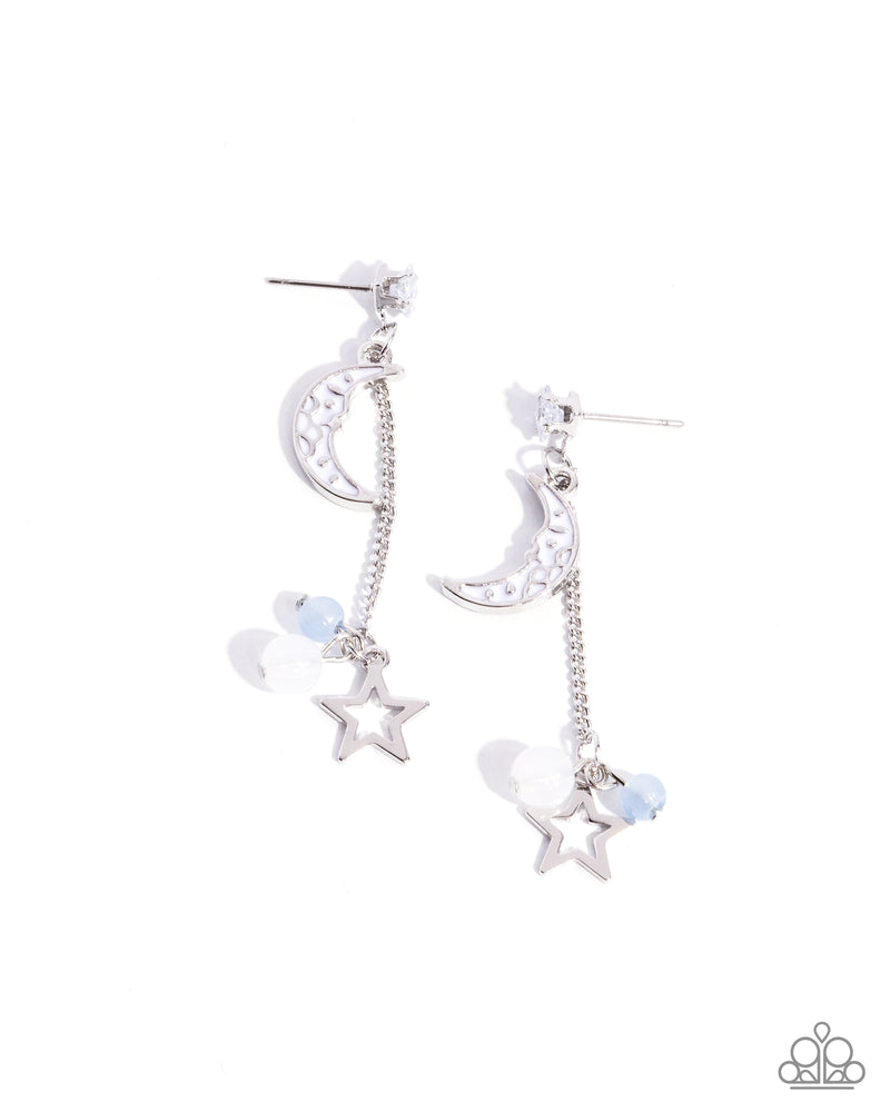 five-dollar-jewelry-astral-admiration-blue-post earrings-paparazzi-accessories