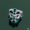 Pronged Panorama - Green Ring - Paparazzi Accessories