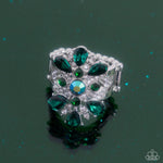 Pronged Panorama - Green Ring - Paparazzi Accessories