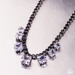 Seeking Out Squares - Black Necklace - Paparazzi Accessories