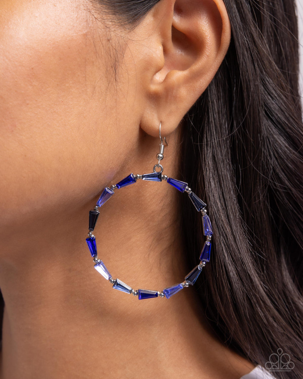 Bounce Around - Blue Earrings - Paparazzi Accessories