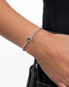 Draped in Dazzle - Silver Bracelet - Paparazzi Accessories