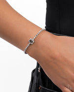 Draped in Dazzle - Silver Bracelet - Paparazzi Accessories