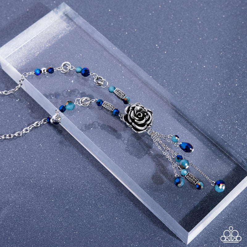 Pruning Promise - Blue Necklace - Paparazzi Accessories