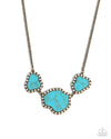Complete Look - Turquoise/Brass Set - Paparazzi Accessories