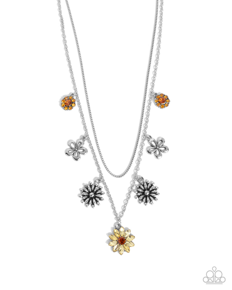 five-dollar-jewelry-glinting-garden-yellow-necklace-paparazzi-accessories