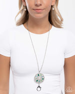 Angelic Arrangement - Green Lanyard - Paparazzi Accessories