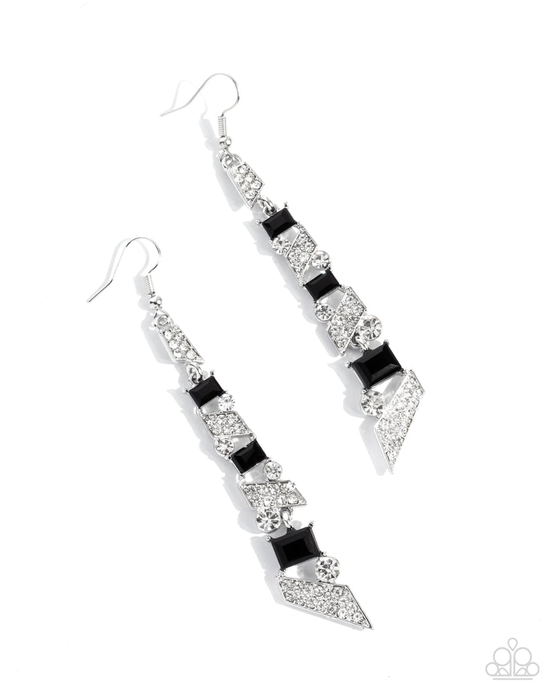 five-dollar-jewelry-cascading-cred-black-earrings-paparazzi-accessories