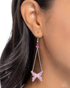 Pick A FLIGHT - Pink Earrings - Paparazzi Accessories