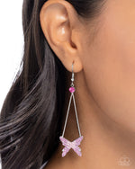 Pick A FLIGHT - Pink Earrings - Paparazzi Accessories