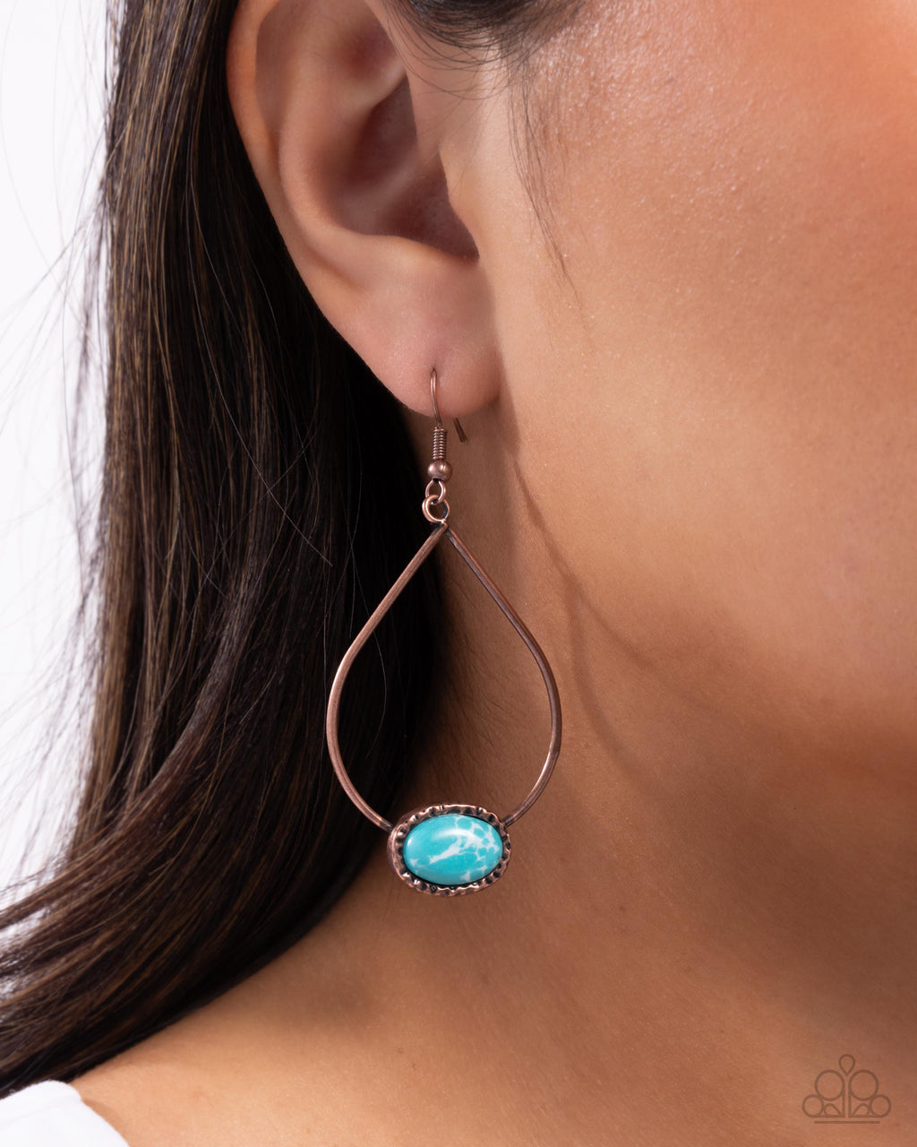 Sensible Stones - Copper Earrings - Paparazzi Accessories
