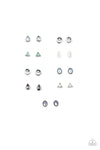 Starlet Shimmer Assorted Iridescent Shape Earrings Pack of 10