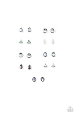 Starlet Shimmer Assorted Iridescent Shape Earrings Pack of 10