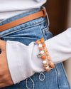 Meaningful Metamorphosis - Orange Bracelet - Paparazzi Accessories