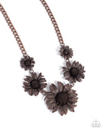five-dollar-jewelry-sunflower-spring-copper-necklace-paparazzi-accessories