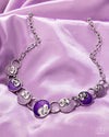 Blooming Bravado - Purple Necklace - Paparazzi Accessories