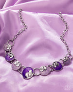 Blooming Bravado - Purple Necklace - Paparazzi Accessories